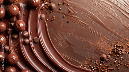 "Elevate Your Senses with Our Decadent Chocolate Assortment: An Array of Rich Textures on a Sophisticated Brown Palette