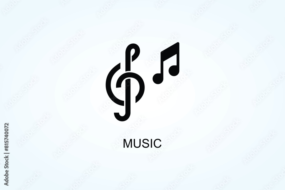 Music Vector Or Logo Sign Symbol Illustration Music Vector Or Logo Sign Symbol Illustration