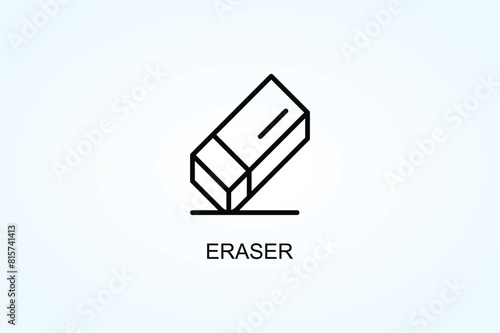 Eraser Vector  Or Logo Sign Symbol Illustration