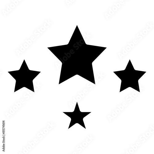 Stars Glyph Icon Design