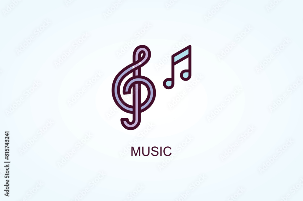 Music Vector Or Logo Sign Symbol Illustration Music Vector Or Logo Sign Symbol Illustration
