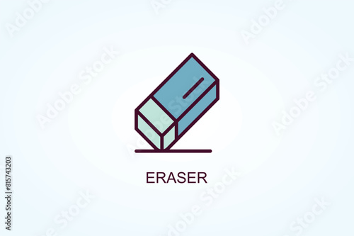 Eraser Vector  Or Logo Sign Symbol Illustration