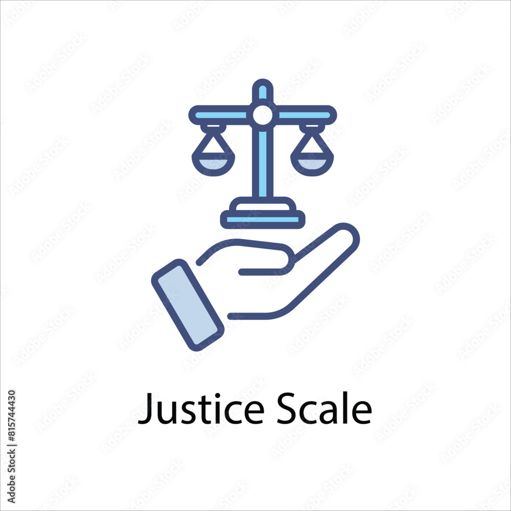 Justice Scale Vector icon