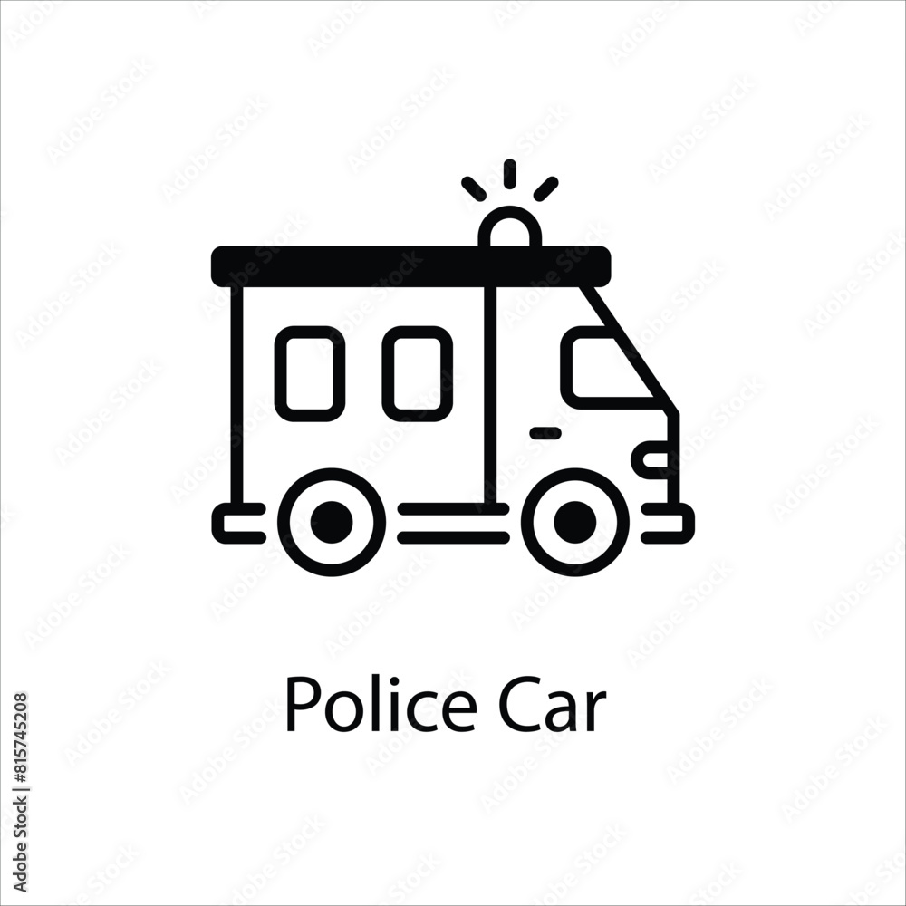 Police Car Vector icon
