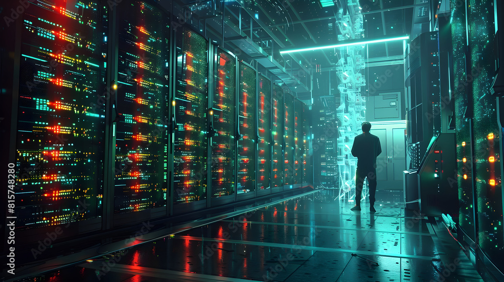 Quantum Computing Research Facility with Glowing Servers and Visualized Algorithms Quantum Computing Research Facility with Glowing Servers and Visualized Algorithms