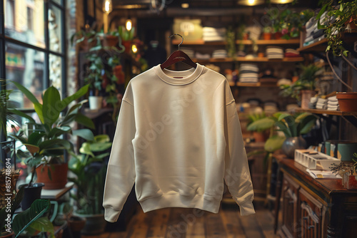 Ivory Sweatshirt Hanger Rack