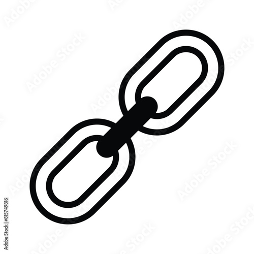 Visually perfect icon of chain link, well designed vector of link