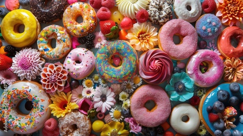 The idea of good nutrition involves balancing a kaleidoscope of nutrients from a variety of sources just like pairing a kaleidoscope with a delicious donut