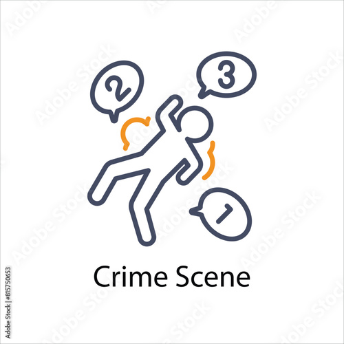 Crime Scene Vector icon