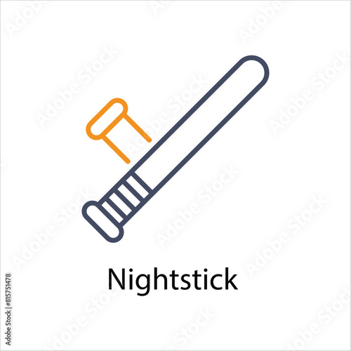 Nightstick Vector icon