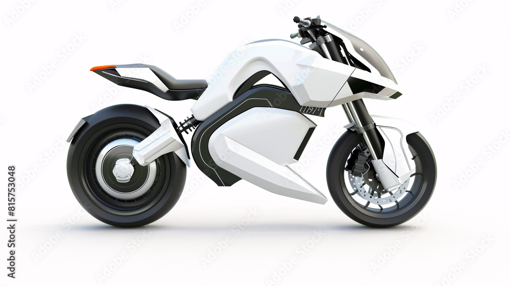 modern, futuristic motorbike, for personal transport , isolated on a clear white background modern, futuristic motorbike, for personal transport , isolated on a clear white background