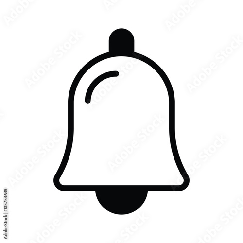 Visually perfect notification bell vector design, ringing bell icon
