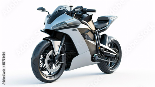  modern  futuristic motorbike  for personal transport   isolated on a clear white background