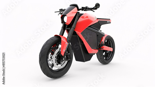  modern  futuristic motorbike  for personal transport   isolated on a clear white background