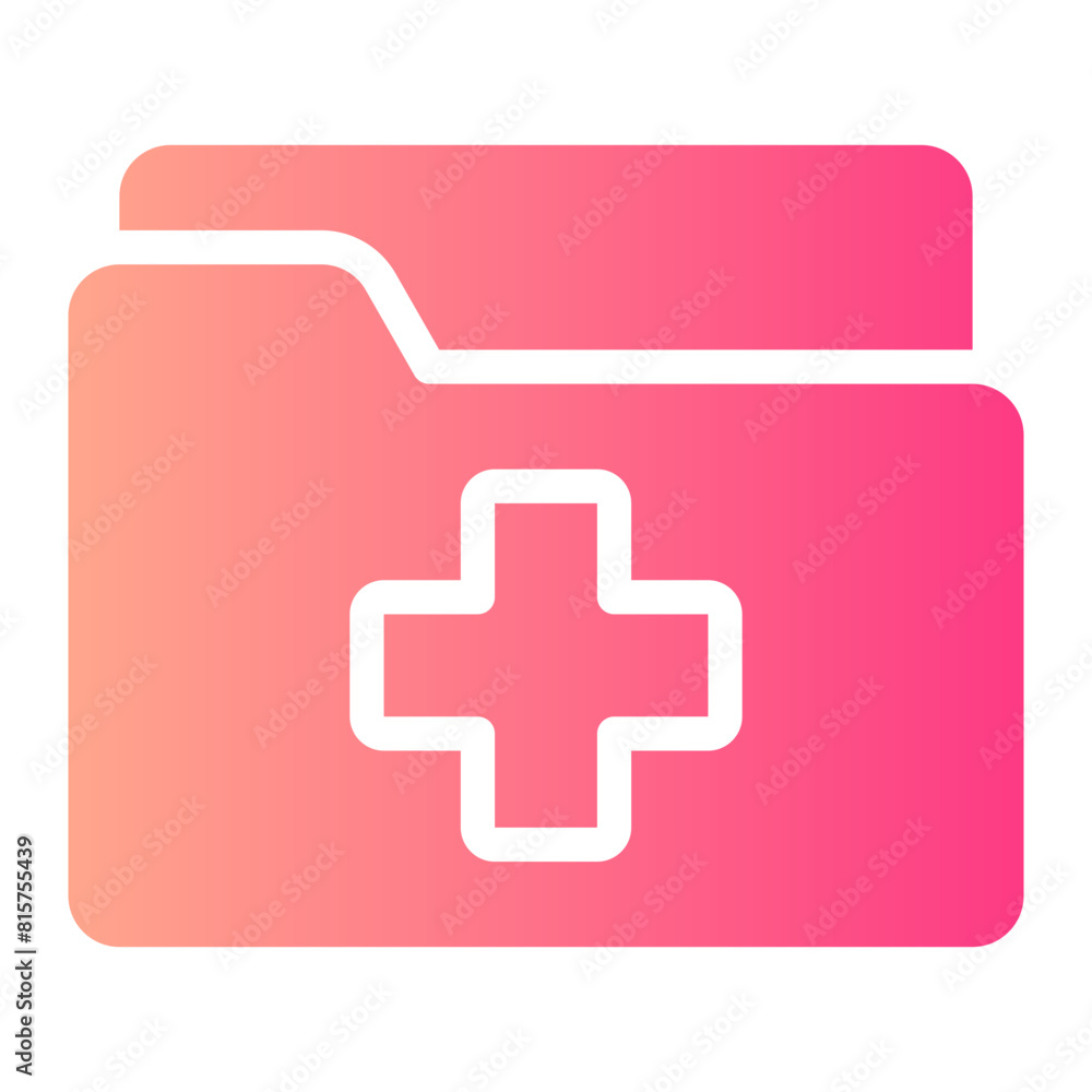 medical history gradient icon medical history gradient icon
