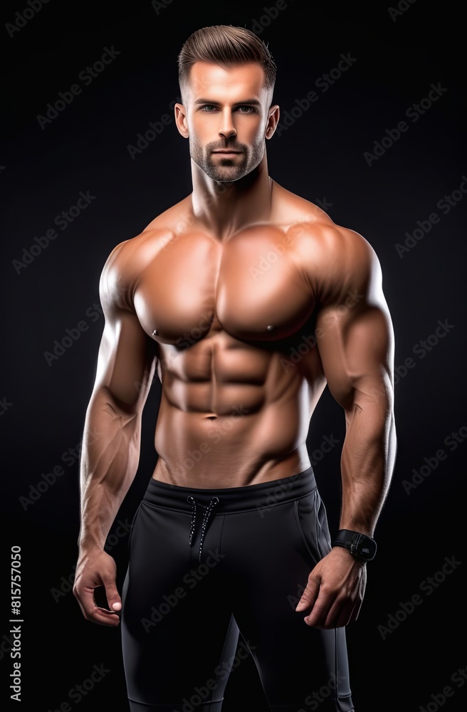 Strong Athletic Man Fitness Model showing six pack abs. Fitness man pumping up abs muscles in gym. Workout fitness and bodybuilding healthy concept background. Strong Athletic Man Fitness Model showing six pack abs. Fitness man pumping up abs muscles in gym. Workout fitness and bodybuilding healthy concept background.