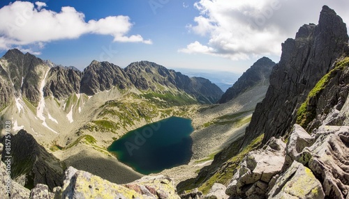 warm and colorful summer in the high tatras sharp peaks lakes and beautiful views