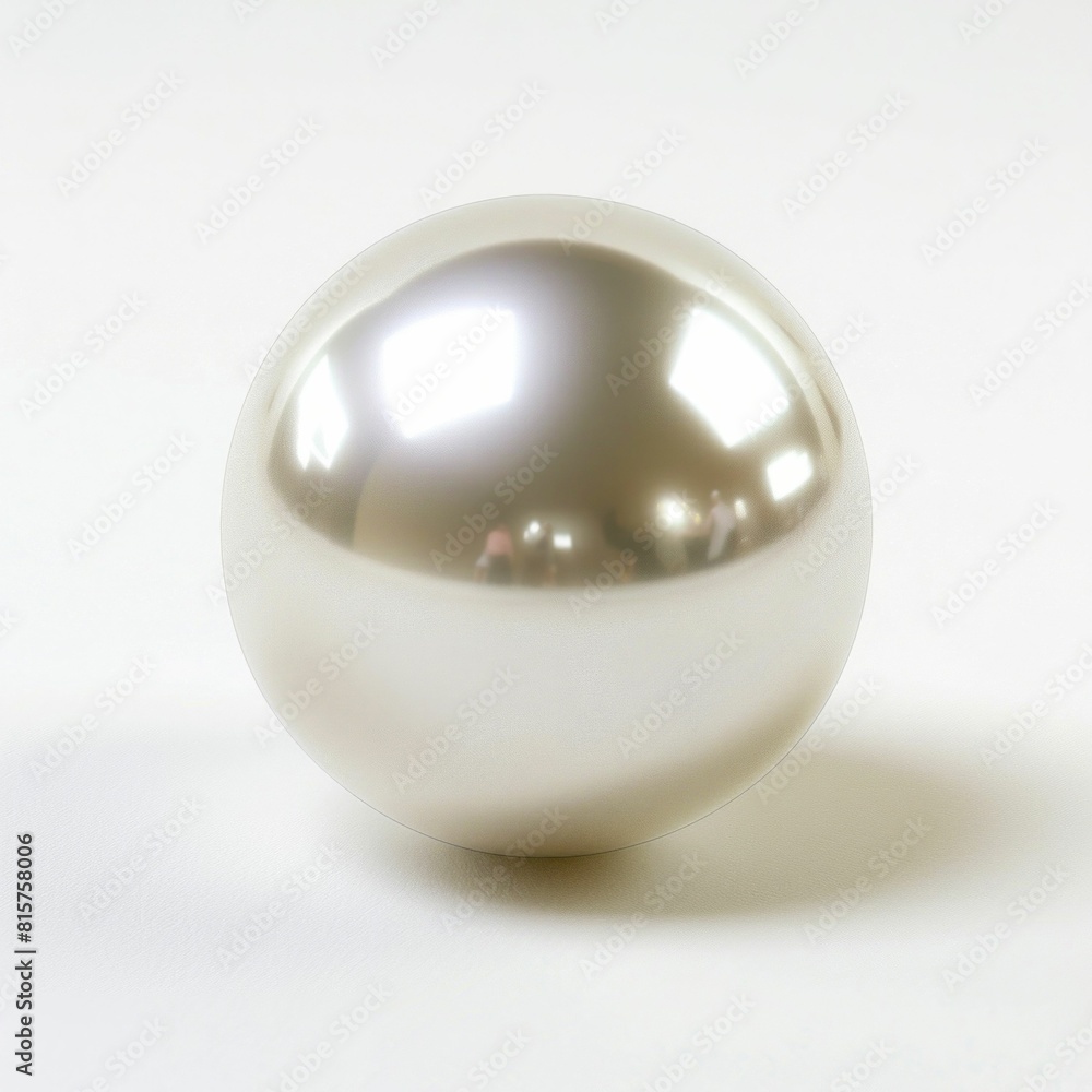 Raw Pearl Isolated on White Background. Generative ai Raw Pearl Isolated on White Background. Generative ai