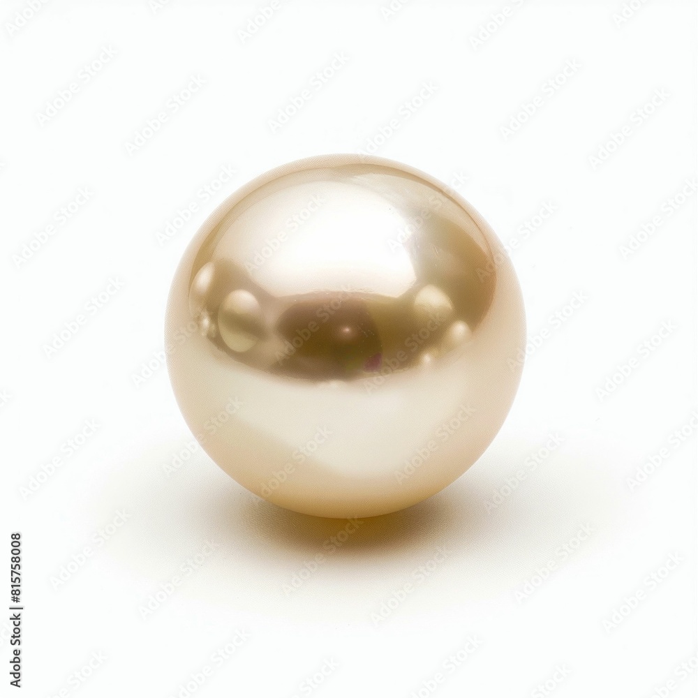 Raw Pearl Isolated on White Background. Generative ai Raw Pearl Isolated on White Background. Generative ai