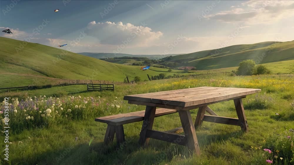 Overlooking the beach, benches provide a peaceful view of the hills' verdant green fields, where butterflies flit about among the vibrant blooms. Overlooking the beach, benches provide a peaceful view of the hills' verdant green fields, where butterflies flit about among the vibrant blooms.
