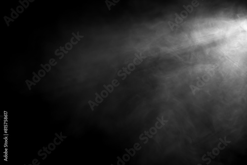 Mystic Fog Texture on Black Background