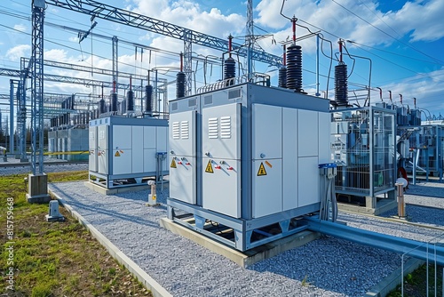 A Substation Equipped With Switchgear And A Transmission Transformer Ensures Efficient And Reliable Power Distribution