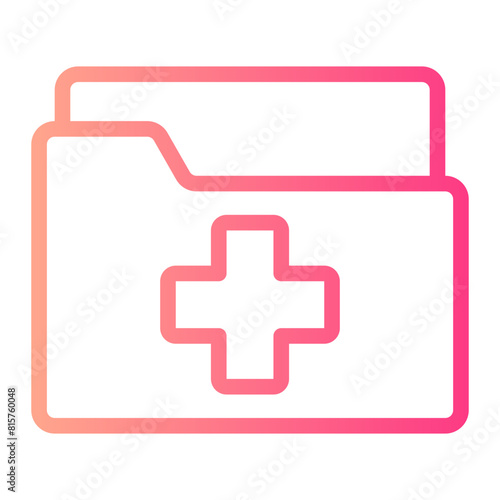 medical history gradient icon