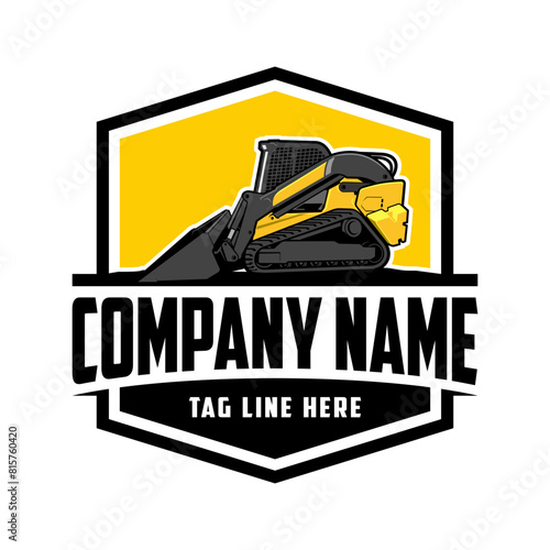 Skid steer loader company  logo vector image