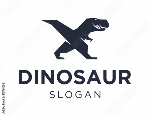 The logo design is about Dinosaur and was created using the Corel Draw 2018 application with a white background.