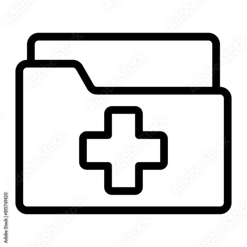 medical history line icon