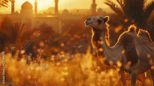 Eid al Adha sacrifice a camel photo