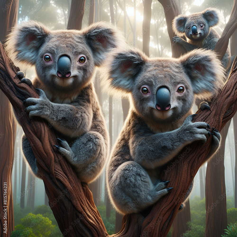 Obraz premium koala bear in tree