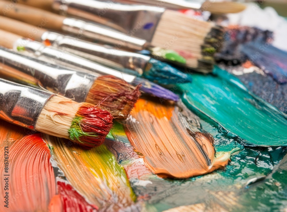 Fototapeta premium Brushes and brushstrokes 
