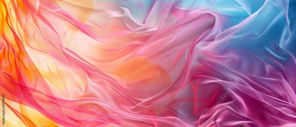 A flowing gradient of rainbow-like colors. A flowing gradient of rainbow-like colors.