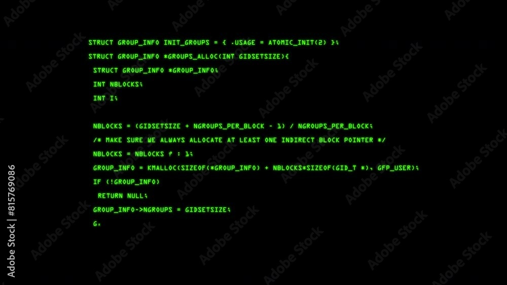 Code appearing on black background, Hacking with lines of code, Green lines of code moving from bottom to top