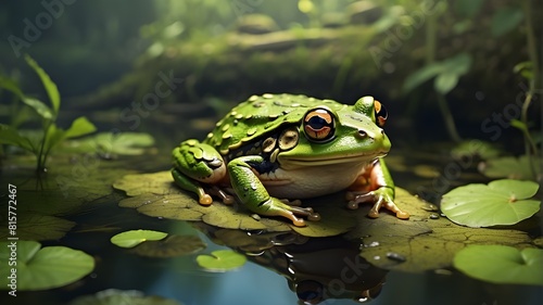 Write a short story about a frog who discovers a hidden  magical pond deep in the forest and the adventure that follows.        Write a short story about a frog who discovers a hidden  magical pond de