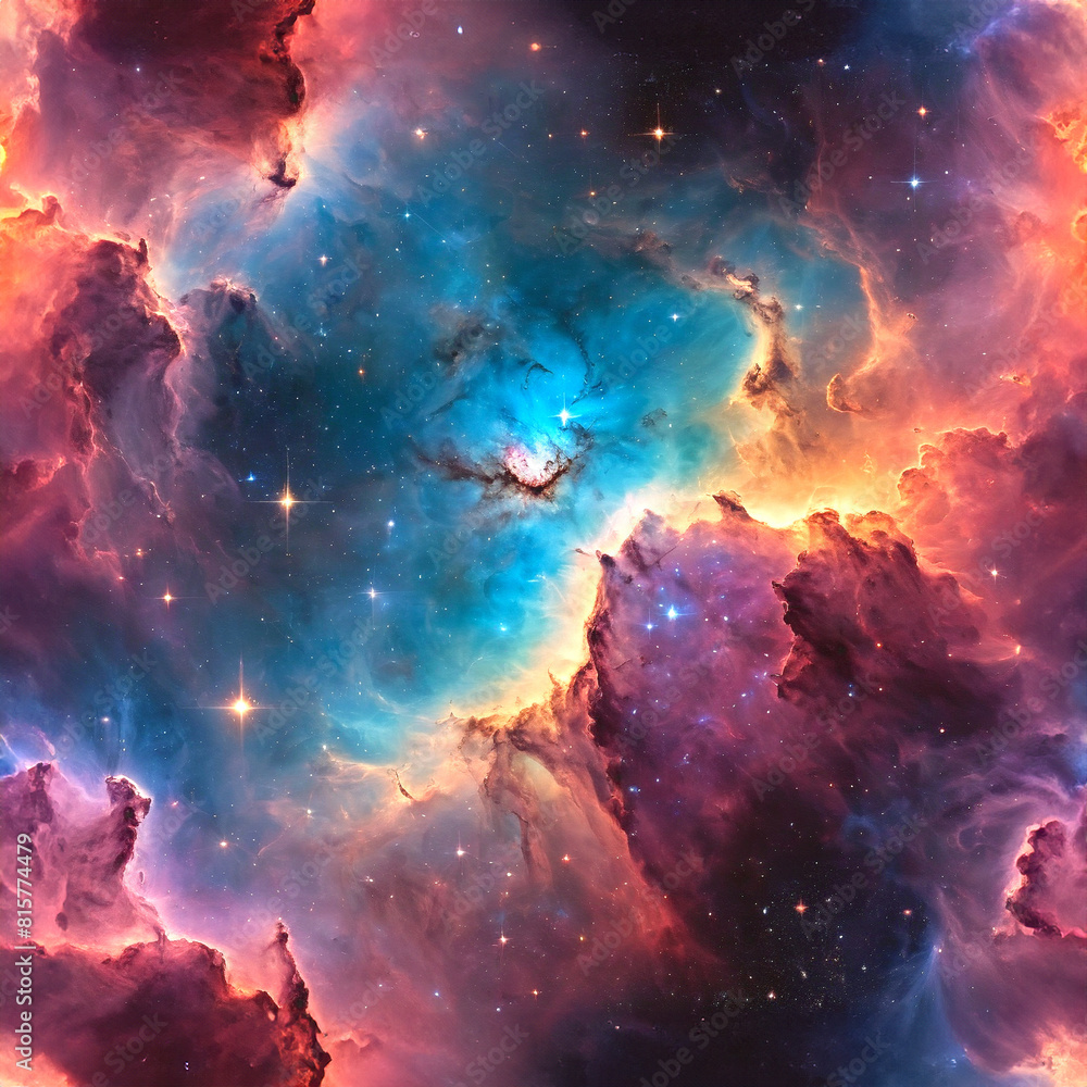 Fototapeta premium 4k seamless galaxy texture
