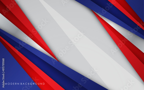 Free Download Modern background blue with white and red color - GFXLoad