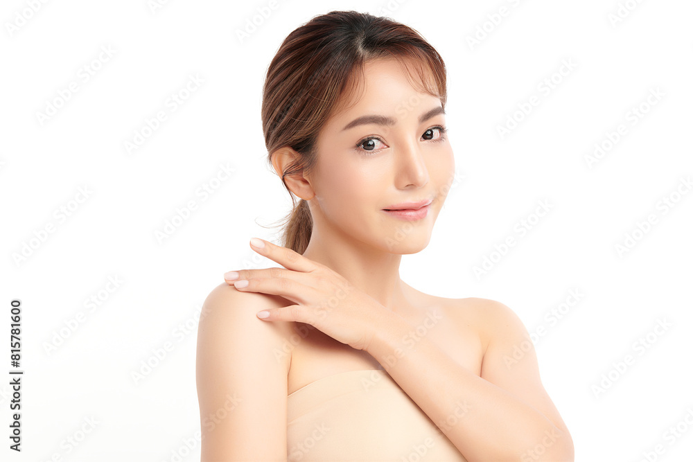 Beautiful young asian woman with clean fresh skin on white background, Face care, Facial treatment, Cosmetology, beauty and spa, Asian women portrait. Beautiful young asian woman with clean fresh skin on white background, Face care, Facial treatment, Cosmetology, beauty and spa, Asian women portrait.
