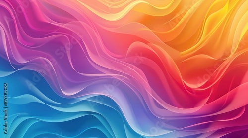 Panoramic abstract web background colorful gradient - Vector illustration