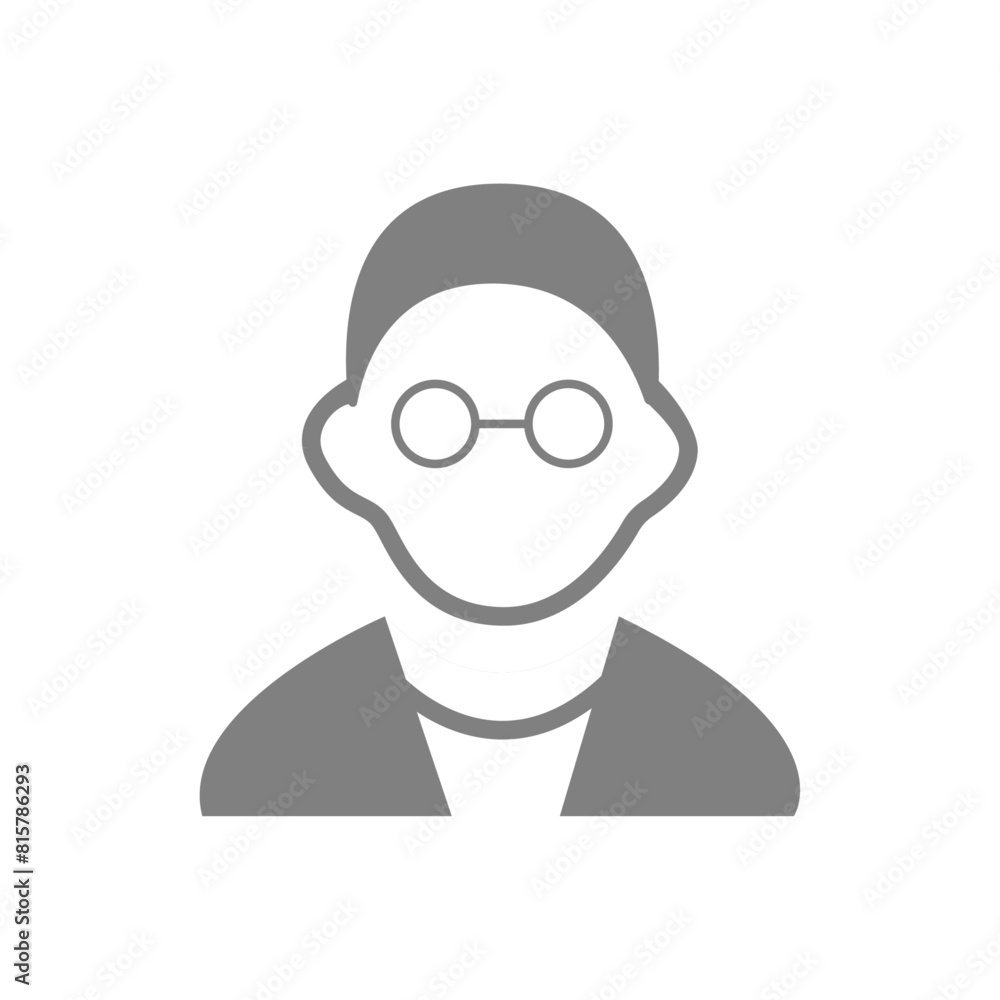 Vector flat illustration in grayscale. Avatar, user profile, person icon, profile picture. Suitable for social media profiles, icons, screensavers and as a template. Vector flat illustration in grayscale. Avatar, user profile, person icon, profile picture. Suitable for social media profiles, icons, screensavers and as a template.