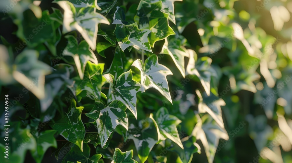Ivy with green leaves and white edges Ivy with green leaves and white edges
