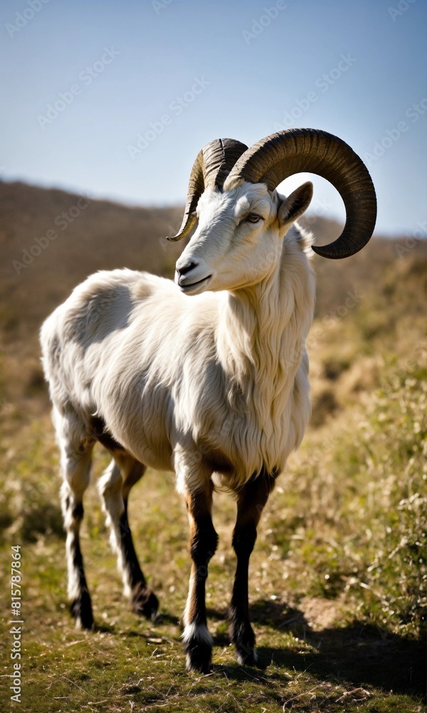mountain goat on a Grass 