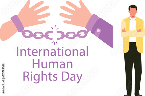 The boy is a human rights activist.