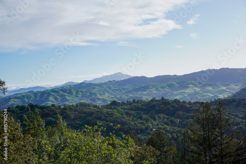 Grass Covered Ridge Lines and Hills