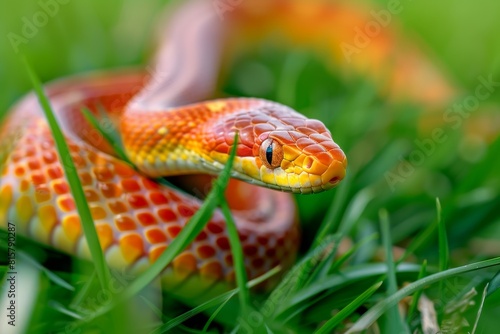Corn snake reptile close up