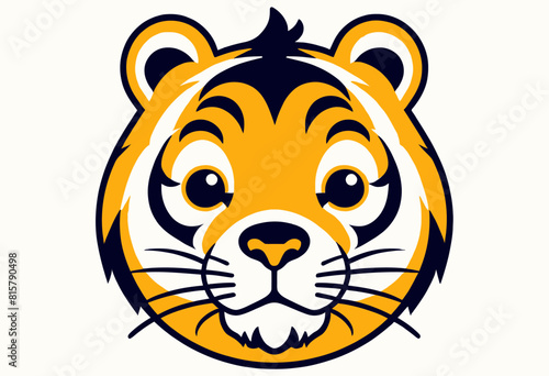 Fierce Tiger Head  A Bold Graphic Design for Your Brand