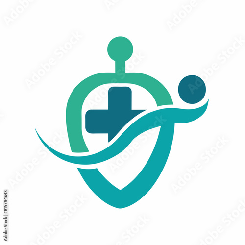 medical health logo Healthcare icon vector art illustration
