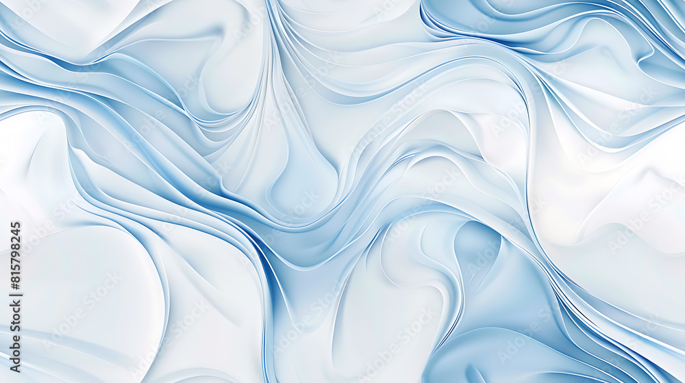 Obraz premium Abstract White and Blue Background - copy space - Seamless tile. Endless and repeat print.