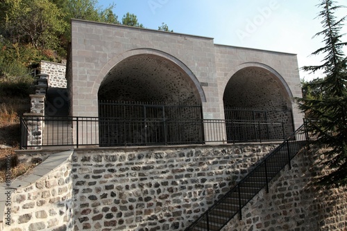 Dogan Sah Alp Tomb, situated in the district of Tokat Niksar. The mausoleum was built in the 12th century. There is an old cemetery on the side of the tomb.